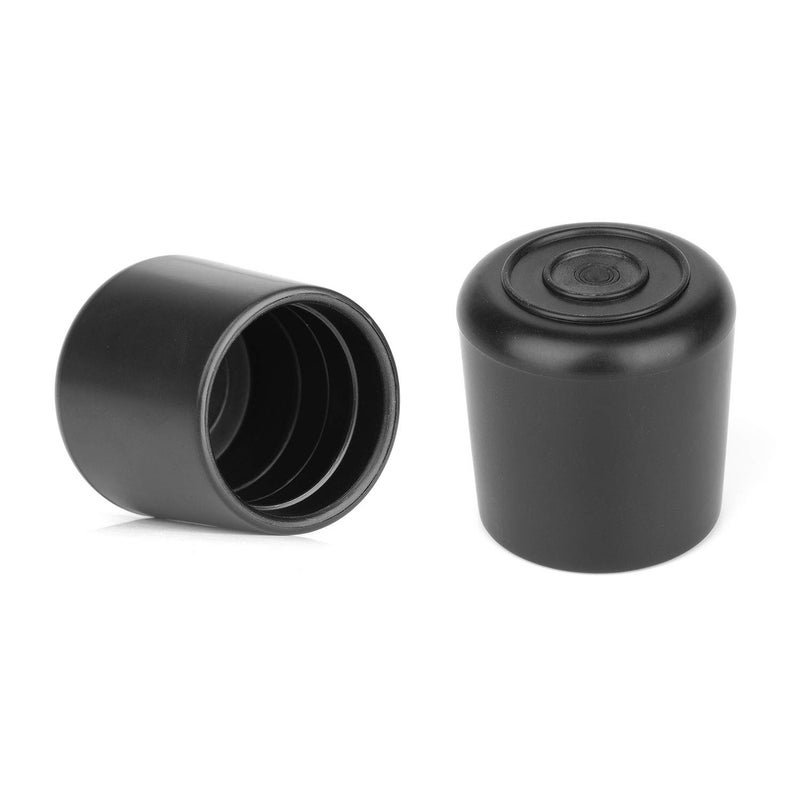 Anwenk Chair Leg Floor Protectors 1 Inch 1"x1" Small Chair Leg Caps Rubber Leg Tip for Indoor Home Outdoor Patio Garden Office Round Black 16 Pack - Image 4